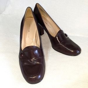 Bandolino brown loafer heels 8M